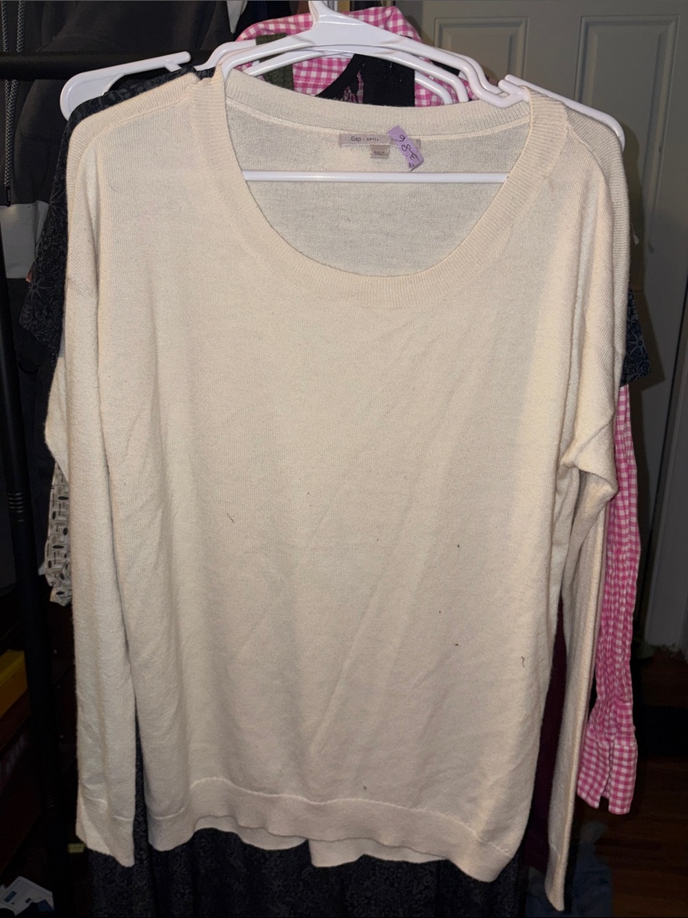 GAP Cream Scoop Neck Women's Sweater